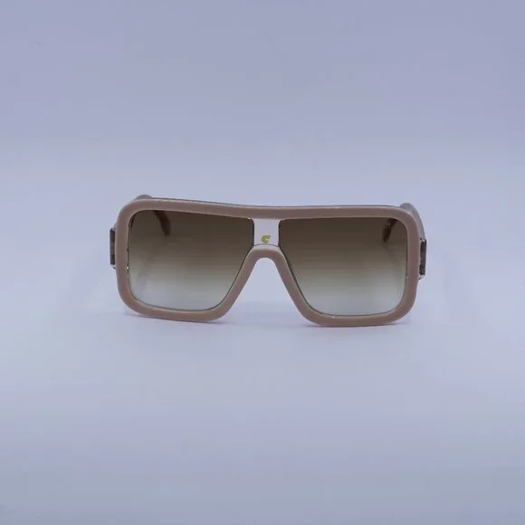 Carrera FLAGLAB 14 010A HA Sunglasses Beige Shield Frame, Brown Lenses